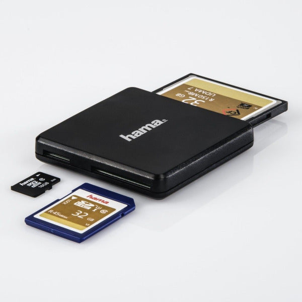 Hama USB 3.0 Card Reader, SD, microSD, CF - 124022