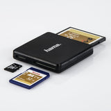 Hama USB 3.0 Card Reader, SD, microSD, CF - 124022