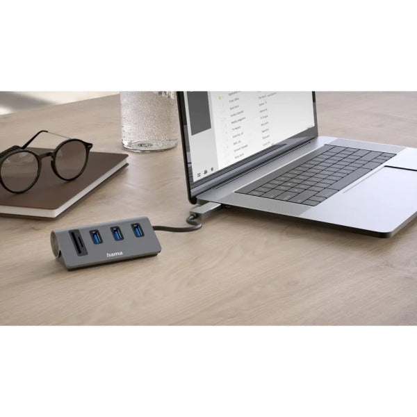 Hama USB Hub and Card Reader, 5 Ports - 200140