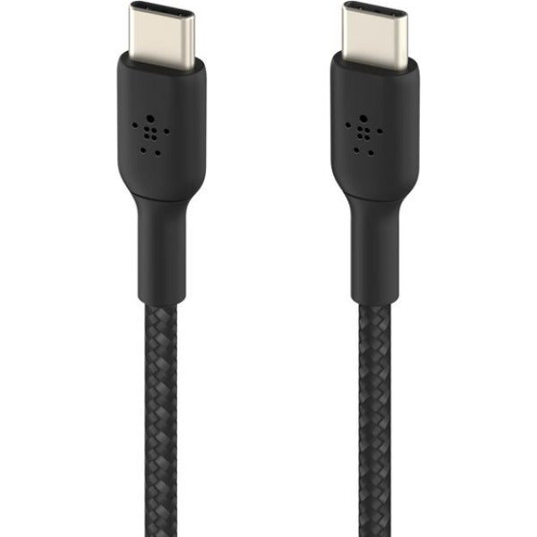 Belkin USB-C to USB-C Braided Charging and Data Cable - 1m Black - CAB004BT1MBK