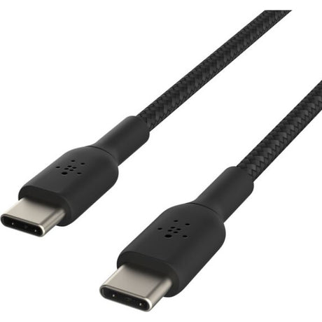 Belkin USB-C to USB-C Braided Charging and Data Cable - 1m Black - CAB004BT1MBK