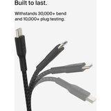 Belkin USB-C to USB-C Braided Charging and Data Cable - 1m Black - CAB004BT1MBK