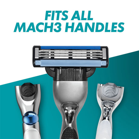 Gillette Mach3 Razor Blades - 4 Pack