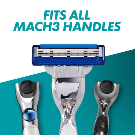 Gillette Mach3 Turbo Razor Blades - 8 Pack