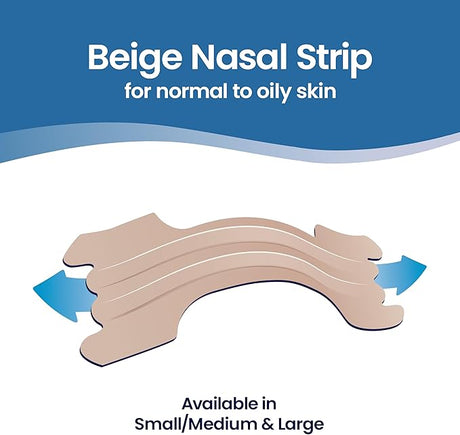 Breathe Right Snoring Congestion Relief Nasal Strips Large Original 30 Strips - 1 Pack