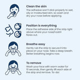 Breathe Right Snoring Congestion Relief Nasal Strips Small/Medium Original 30 Strips - 1 Pack