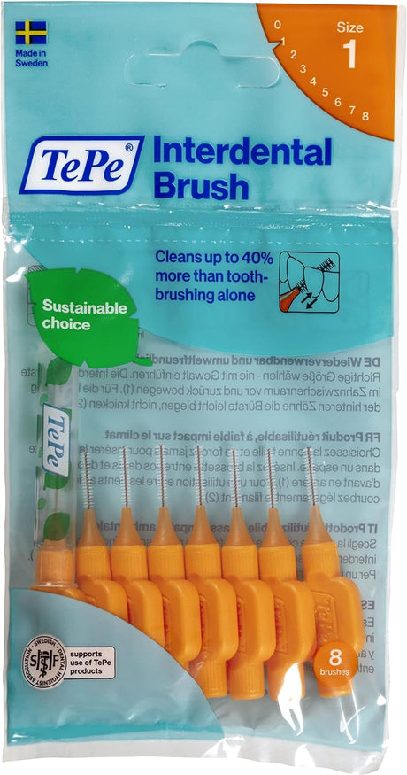 TePe Orange G2 Fine 0.45mm 8 Pack