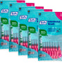 TePe Pink G2 Fine 0.4mm - 5 Packets of 8 - (40 Brushes) Bundle