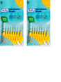 TePe Yellow Fine 0.70mm - 2 Packets of 8 - (16 Brushes) Bundle