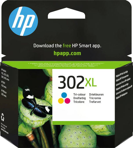 HP 302XL Colour Ink Cartridge - F6U67AE