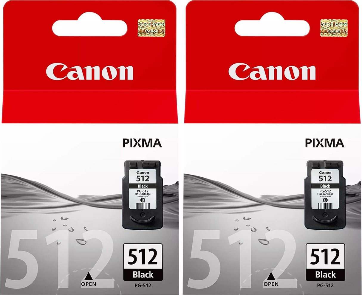 Canon PG-512 Black Ink Cartridge Twin Pack
