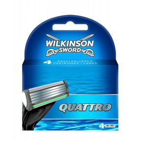 Wilkinson Sword Quattro Razor Blades - Pack of 4