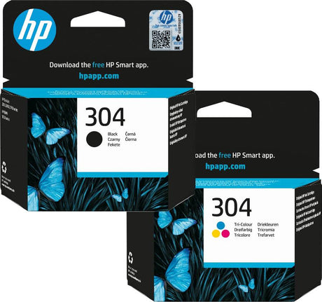 HP 304 Black and Colour Ink Cartridge Bundle Pack