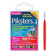 Piksters Interdental Brushes Red Size 4 - Pack of 40