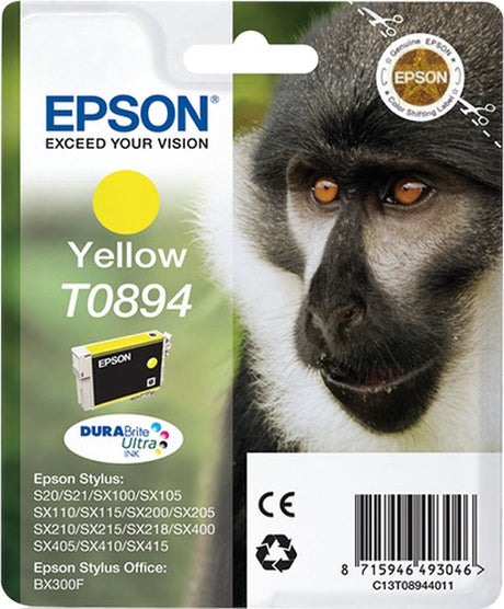 Epson T0894 Monkey Yellow Ink Cartridge