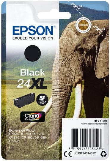 Epson 24XL Elephant Black Ink Cartridge