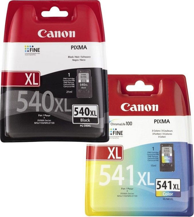 Canon PG-540XL Black and CL-541XL Colour Ink Cartridge Bundle Pack
