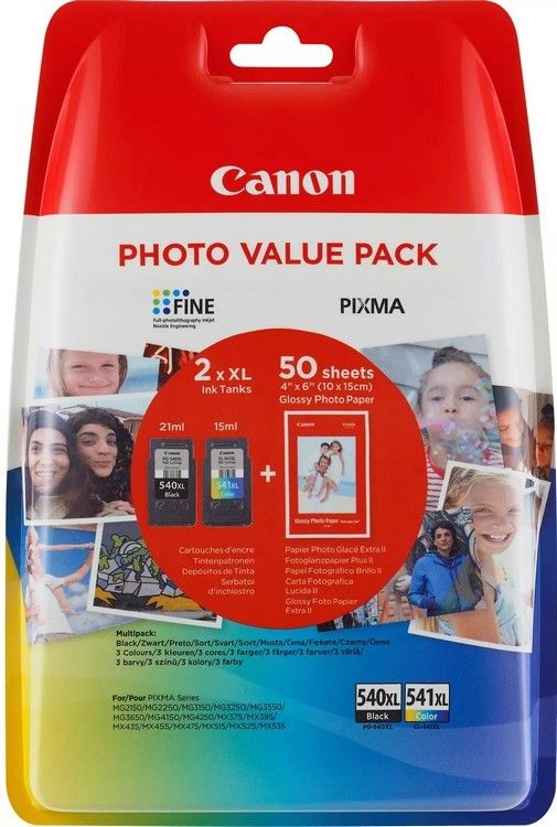 PG 540XL CL 541XL Ink Cartridge Combo Pack 5222B013
