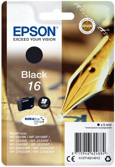 Epson 16 Pen Black Ink Cartridge