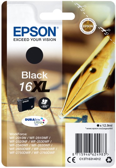 Epson 16XL Pen Black Ink Cartridge