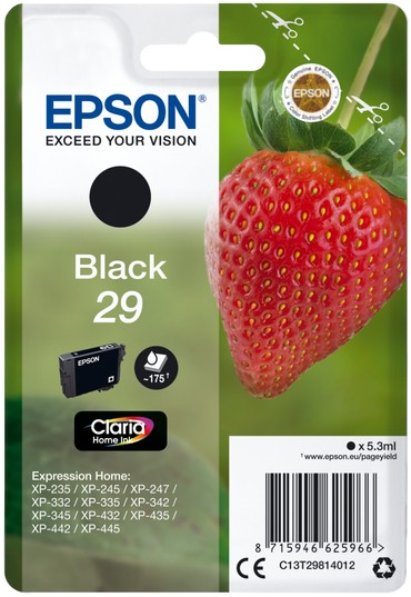 Epson 29 Strawberry Black Ink Cartridge