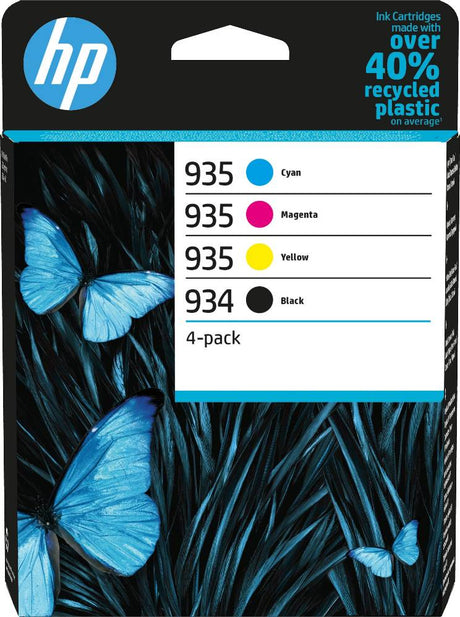 HP 934 Black and 935 Cyan Magenta Yellow Ink Cartridge Combo Pack - 6ZC72AE