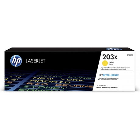 HP 203X High Yield Yellow Original LaserJet Toner Cartridge - CF542X