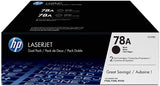 HP 78A 2-pack Black Original LaserJet Toner Cartridges