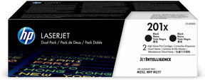 HP 201X 2-Pack High Yield Black Original LaserJet Toner Cartridges - CF400XD