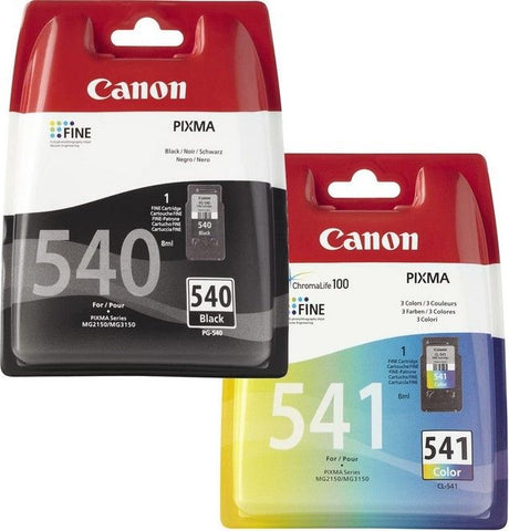 Canon PG-540 Black and CL-541 Colour Ink Cartridge Bundle Pack