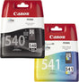 Canon PG-540 Black and CL-541 Colour Ink Cartridge Bundle Pack