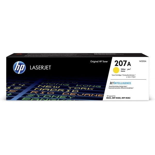 HP W2212A 207A Original LaserJet Toner Cartridge, Yellow