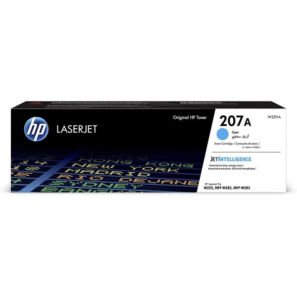 HP W2211A 207A Original LaserJet Toner Cartridge, Cyan