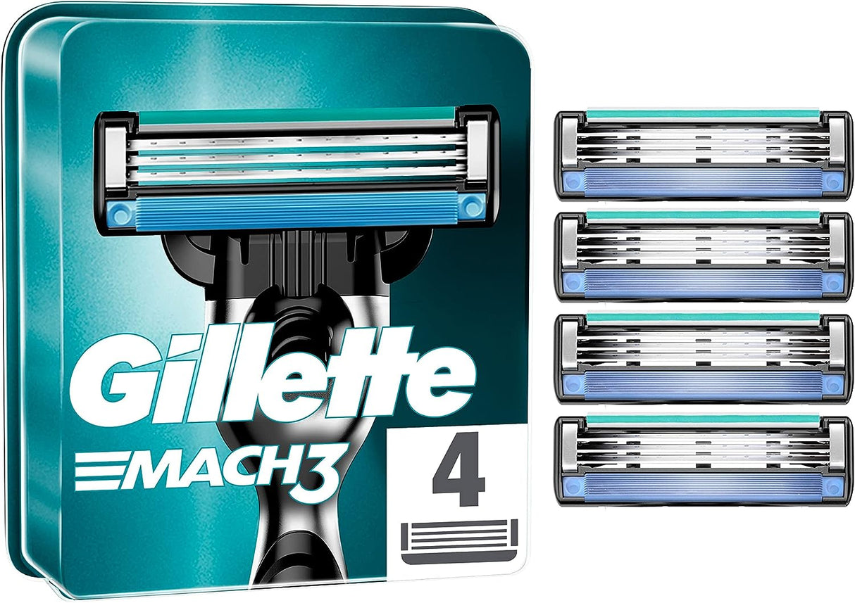 Gillette Mach3 Razor Blades - 4 Pack