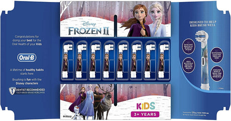 Oral-B Stages Power Disney Frozen Kids Electric Toothbrush Heads - 8 Piece Bundle (2 Packs of 4)