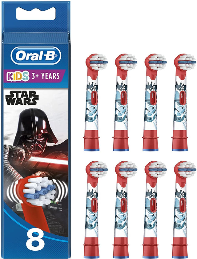 Oral-B Stages Power Disney Star Wars Kids Electric Toothbrush Heads - 8 Piece Bundle (2 Packs of 4)