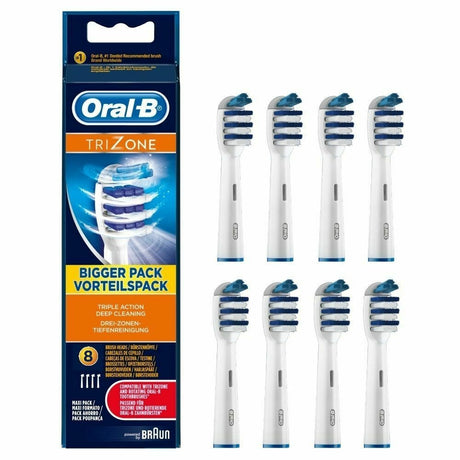 Oral-B TriZone Electric Toothbrush Heads - 8 Piece Bundle (2 Packs of 4)