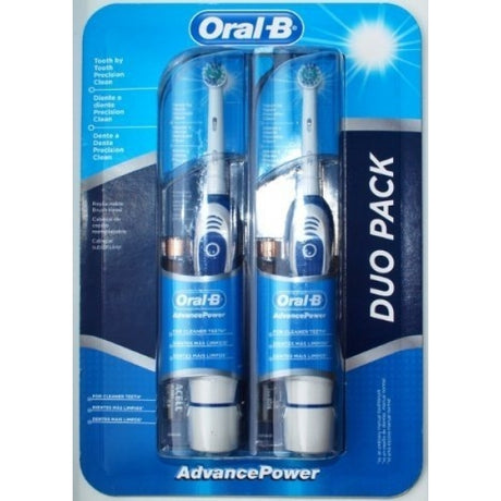 Oral-B Advance Power Battery Powered Electric Toothbrush - Twin Pack