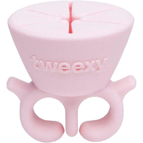 Tweexy Wearable Nail Polish Varnish Holder Ring - Pink Frosting