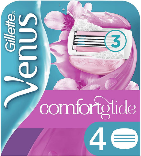 Gillette Venus ComfortGlide Spa Breeze Razor Blades - 4 Pack