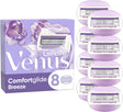 Gillette Venus ComfortGlide Breeze Razor Blades - 8 Piece Bundle (2 Packs of 4)