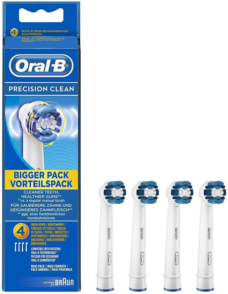 Oral-B Precision Clean Electric Toothbrush Heads - 4 Pack