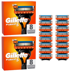 Gillette Fusion5 Razor Blades - 16 Piece Bundle (2 Packs of 8)