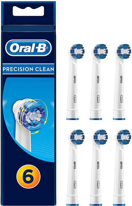 Oral-B Precision Clean Electric Toothbrush Heads - 6 Piece Bundle (2 Packs of 3)