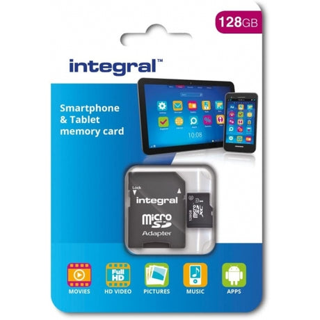 Integral 128 GB microSDXC Class 10 Memory Card