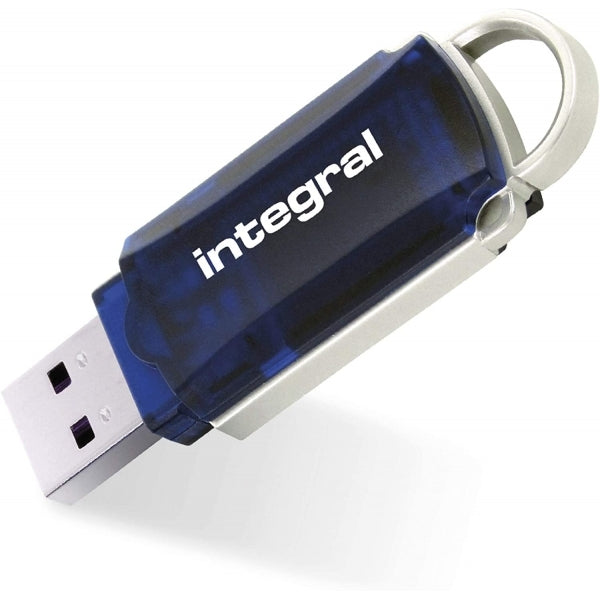 Integral INFD8GBCOU 8GB USB Memory 2.0 Flash Drive Courier Blue
