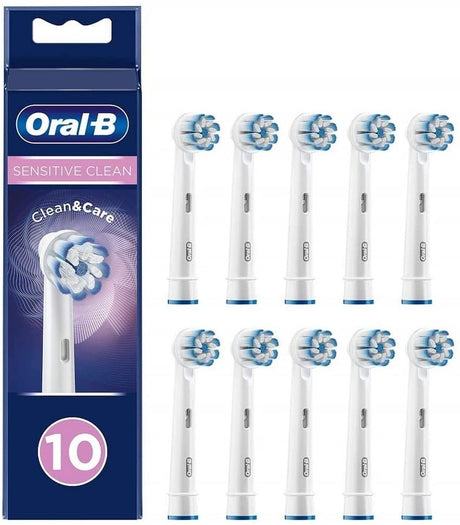 Oral-B Sensitive Clean Electric Toothbrush Heads - 10 Piece Bundle (2 Packs of 5)