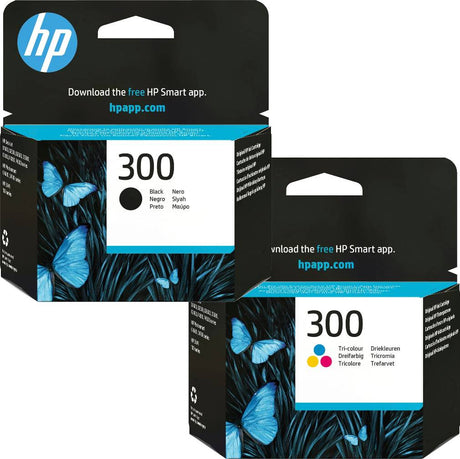 HP 300 Black and Colour Ink Cartridge Bundle Pack