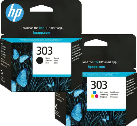 HP 303 Black and Colour Ink Cartridge Bundle Pack