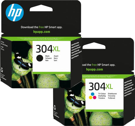 HP 304XL Black and Colour Ink Cartridge Bundle Pack
